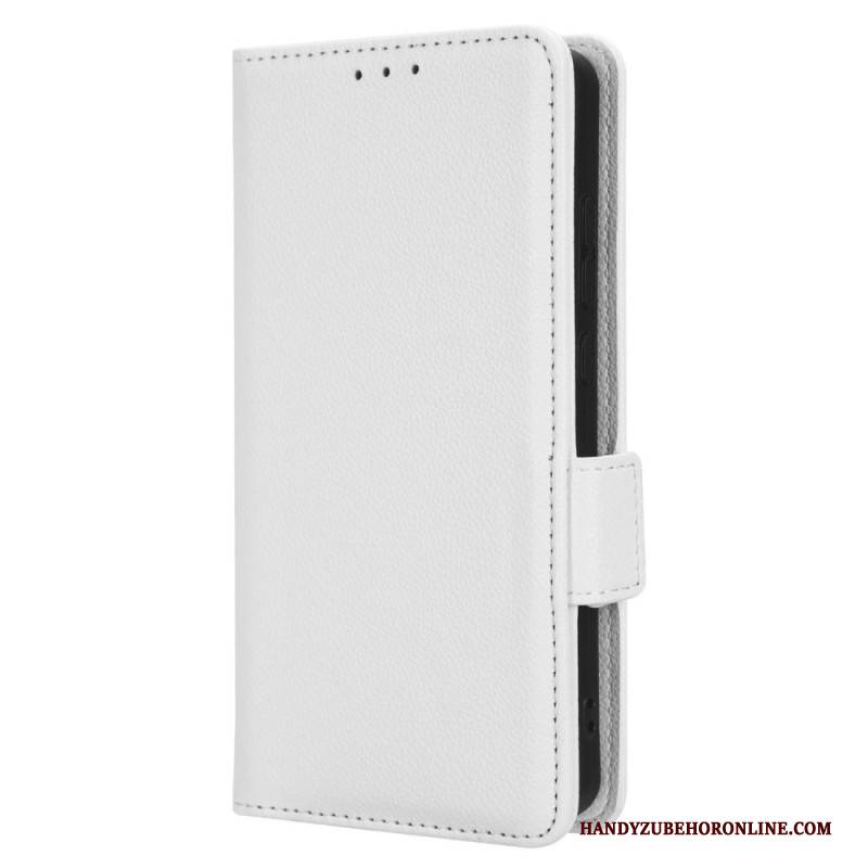 Lederhüllen Realme C55 Handyhülle Schmale Geldbörse Mit Riemen