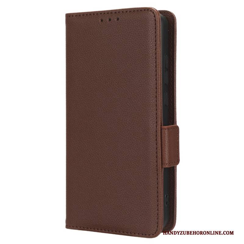 Lederhüllen Realme C55 Handyhülle Schmale Geldbörse Mit Riemen