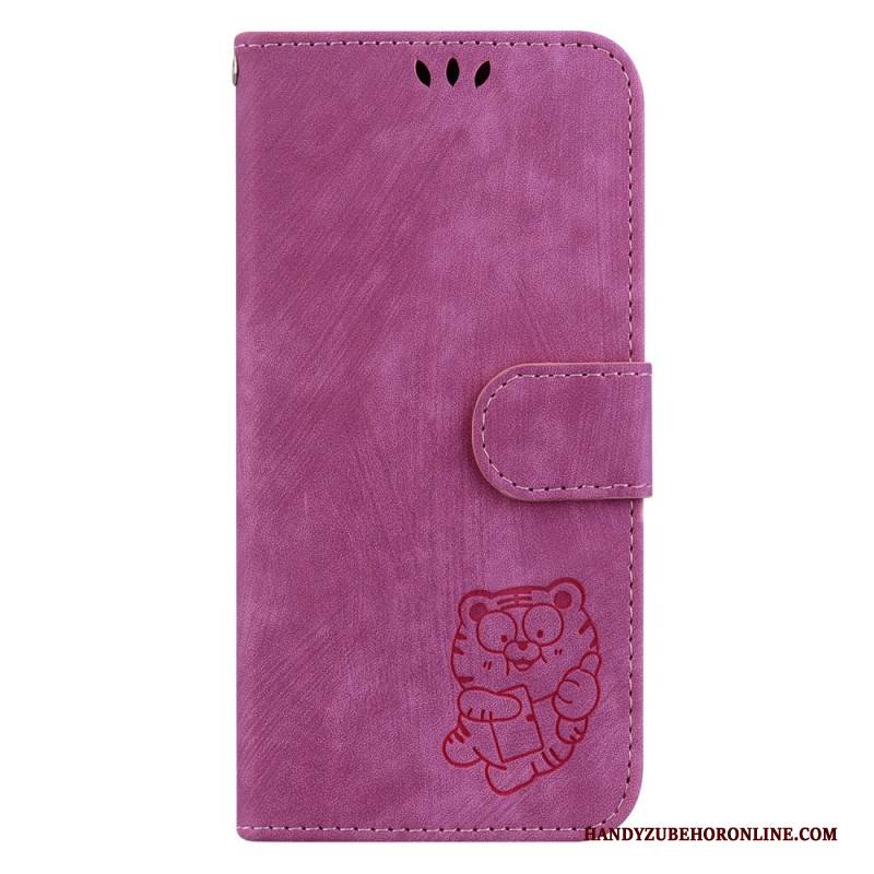 Lederhüllen Realme C55 Niedlicher Tiger