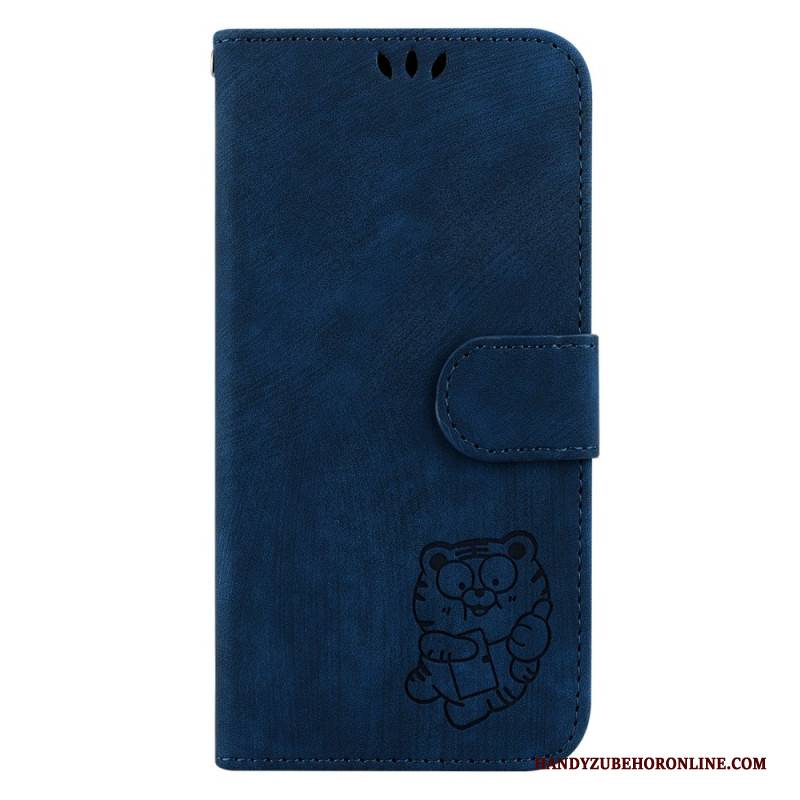 Lederhüllen Realme C55 Niedlicher Tiger