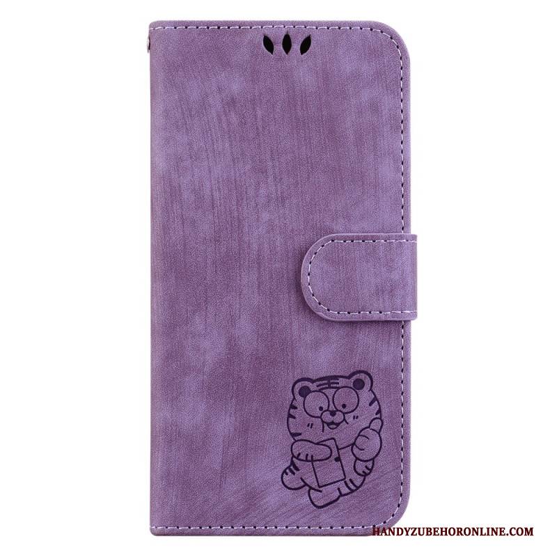 Lederhüllen Realme C55 Niedlicher Tiger