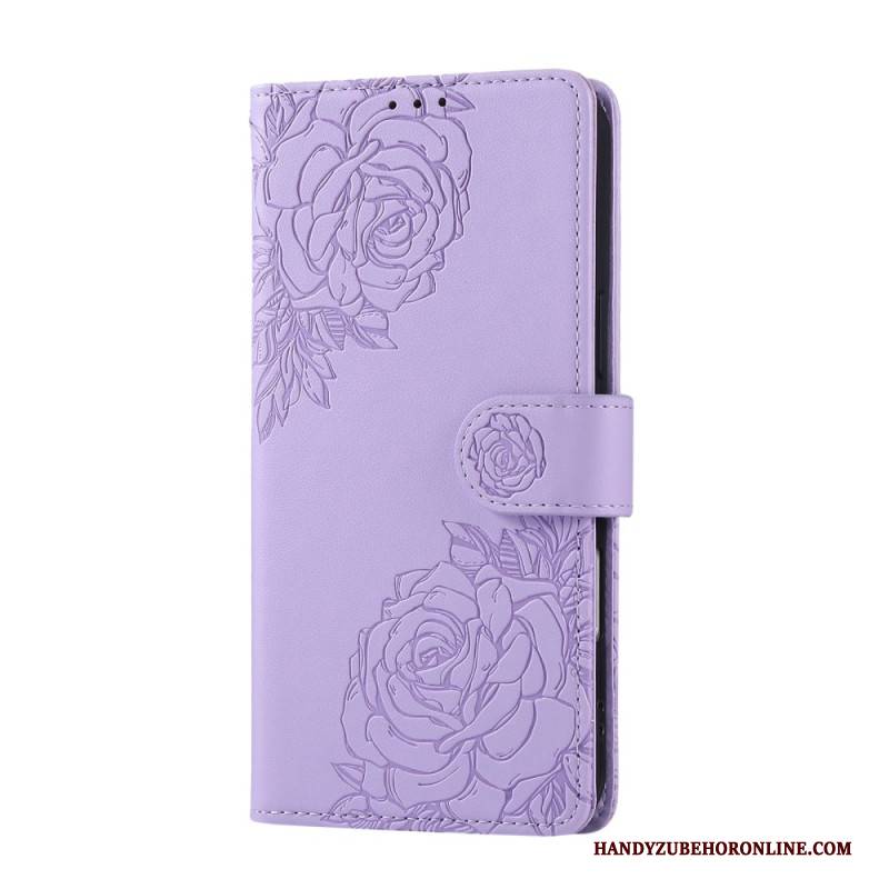 Lederhüllen Realme C61 Handyhülle Florale Spitze