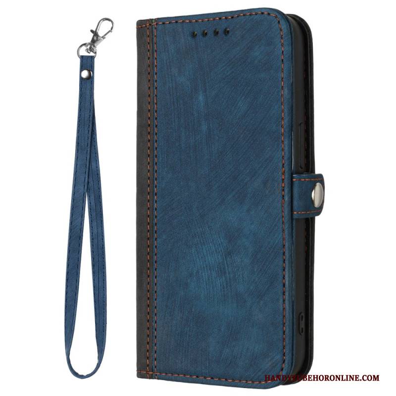 Lederhüllen Realme C61 Handyhülle Zweifarbige Wildlederoptik