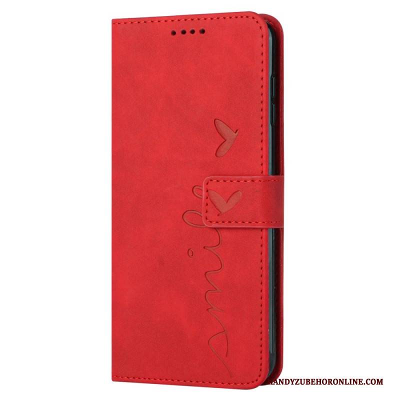 Lederhüllen Realme C63 Handyhülle Smile-riemen