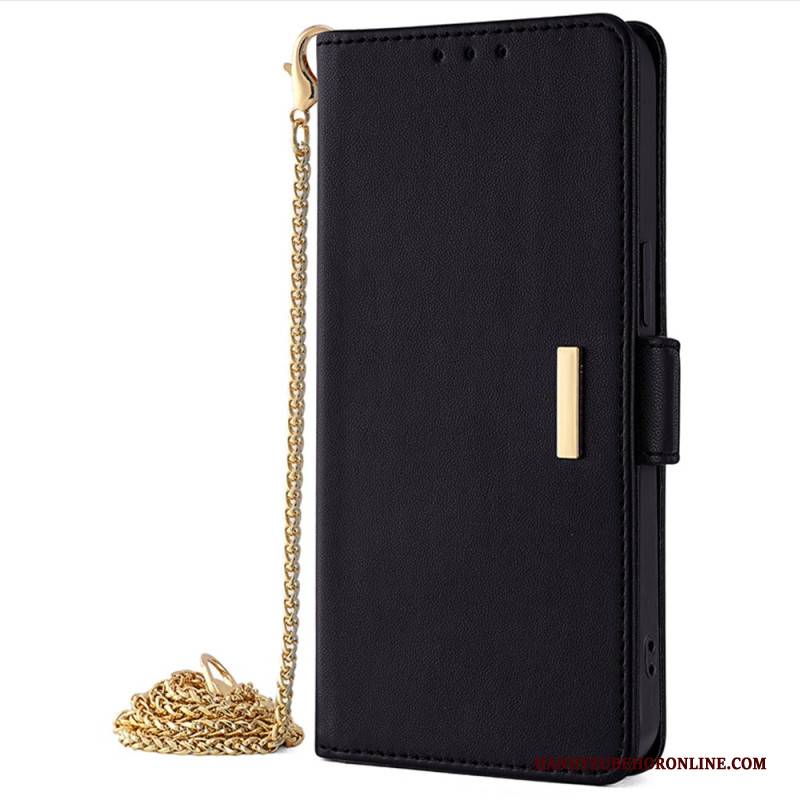 Lederhüllen Realme C67 Goldkette