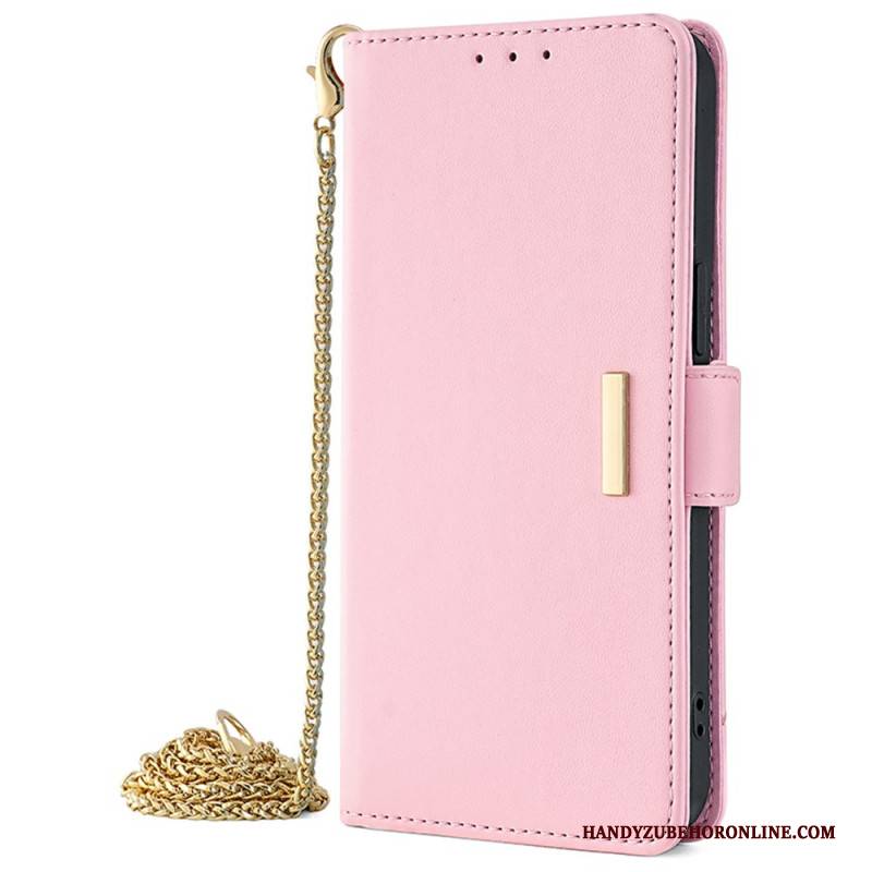 Lederhüllen Realme C67 Goldkette