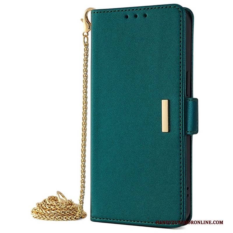 Lederhüllen Realme C67 Goldkette