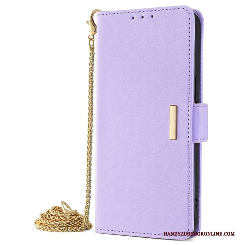 Lederhüllen Realme C67 Goldkette