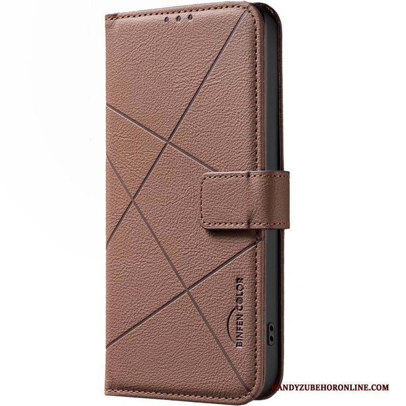 Lederhüllen Realme C71 Binfen Color Linien