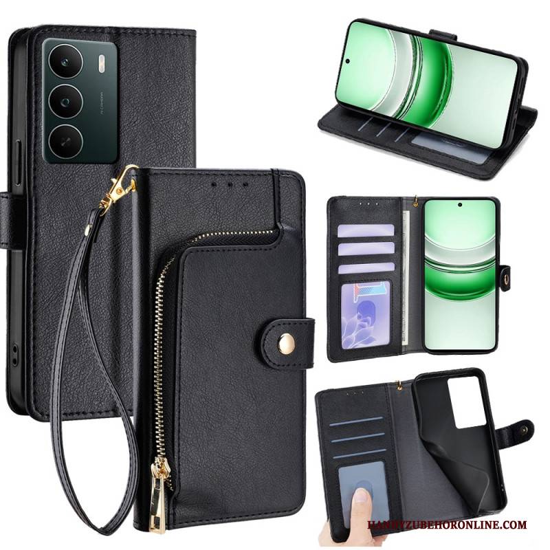 Lederhüllen Realme C71 Geldbörse Mit Reißverschluss