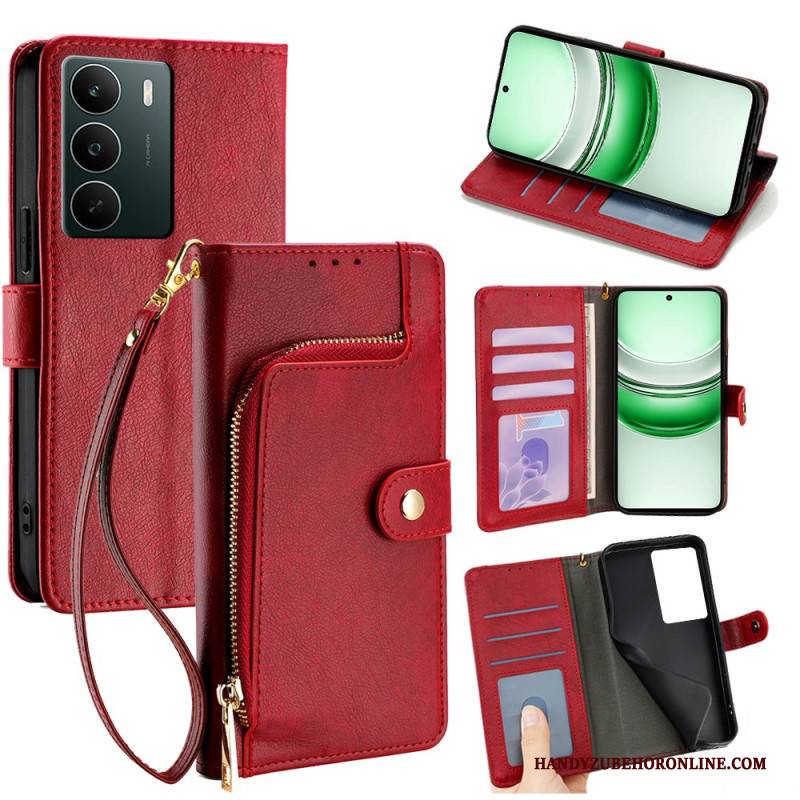 Lederhüllen Realme C71 Geldbörse Mit Reißverschluss