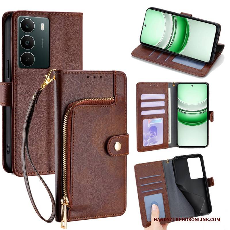 Lederhüllen Realme C71 Geldbörse Mit Reißverschluss