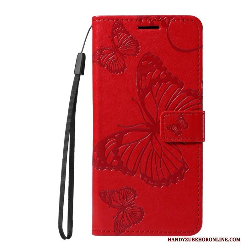 Lederhüllen Realme C71 Handyhülle Riesenschmetterlinge