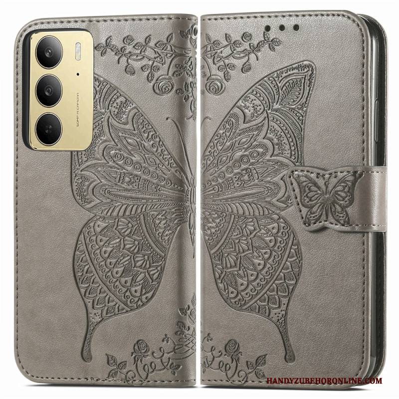 Lederhüllen Realme C75 Barocker Schmetterling