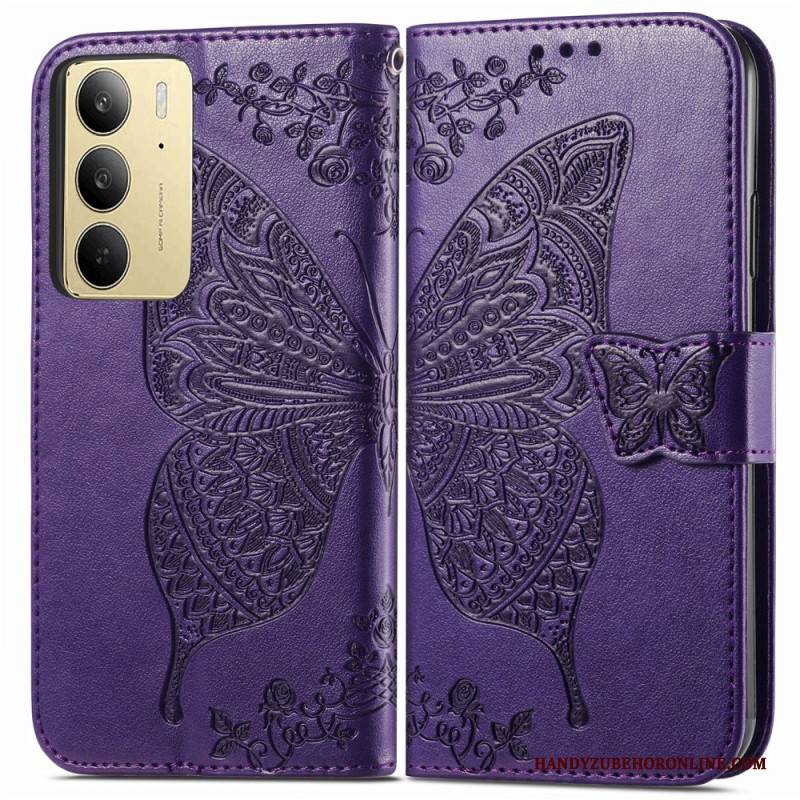 Lederhüllen Realme C75 Barocker Schmetterling