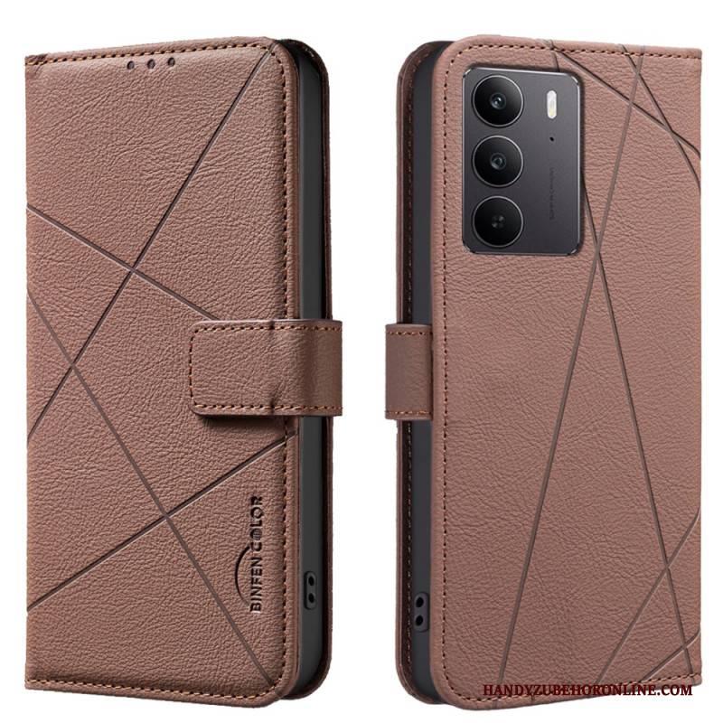 Lederhüllen Realme C75 Binfen Color Streifen