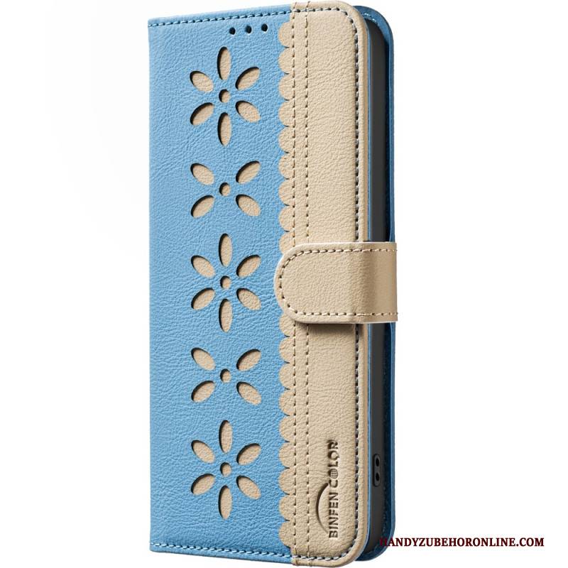 Lederhüllen Realme C75 Handyhülle Binfen Color Blumenmuster