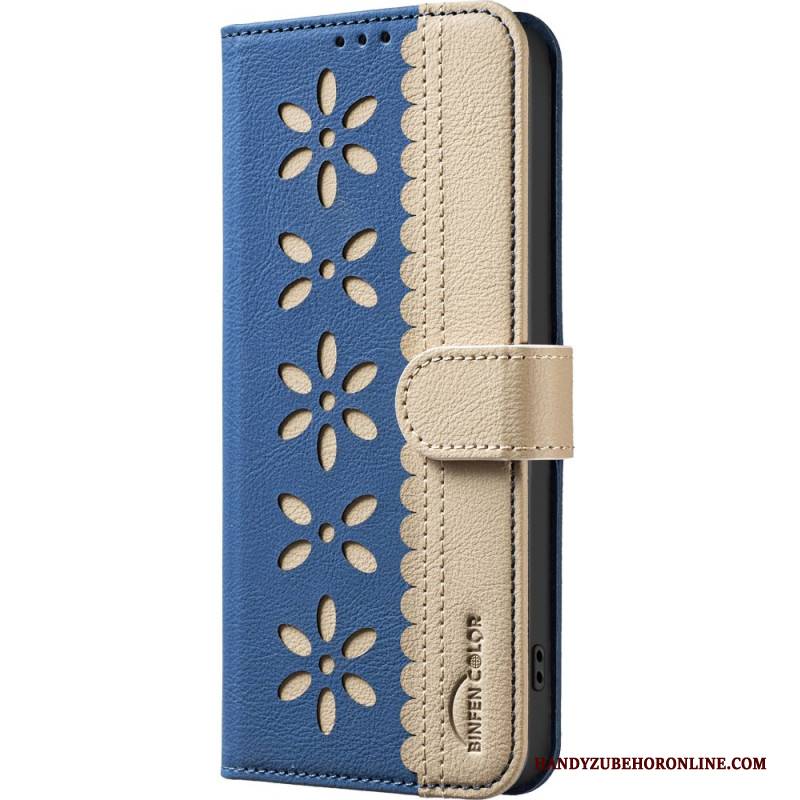 Lederhüllen Realme C75 Handyhülle Binfen Color Blumenmuster