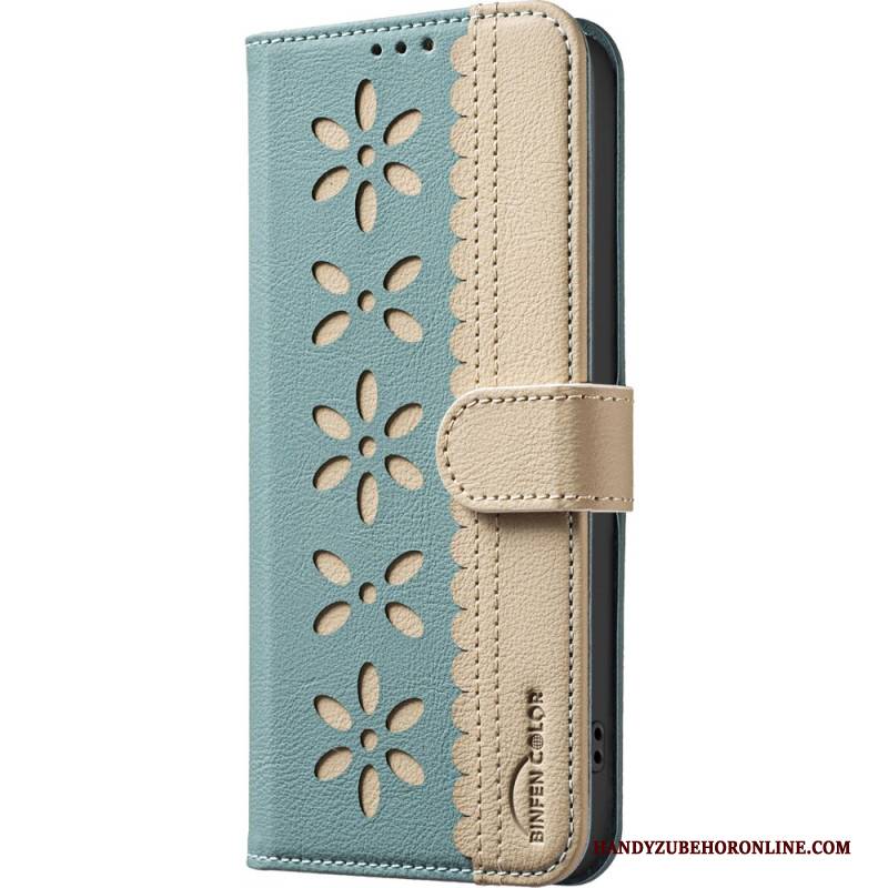 Lederhüllen Realme C75 Handyhülle Binfen Color Blumenmuster