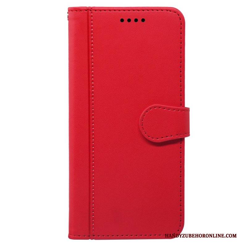 Lederhüllen Realme C75 Handyhülle Schlicht Mit Riemen