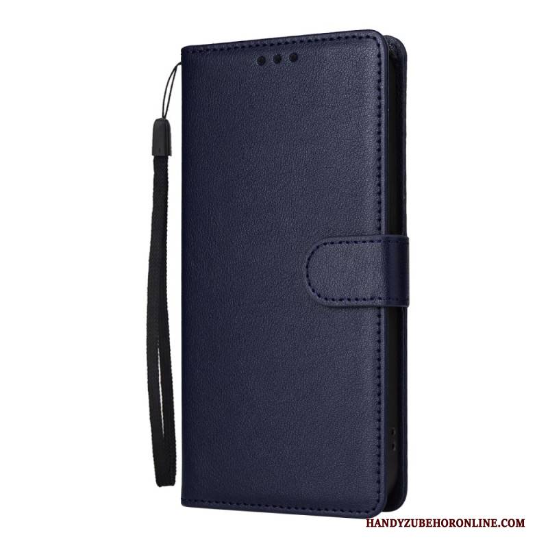 Lederhüllen Realme Note 60 Handyhülle Glatte Lederoptik