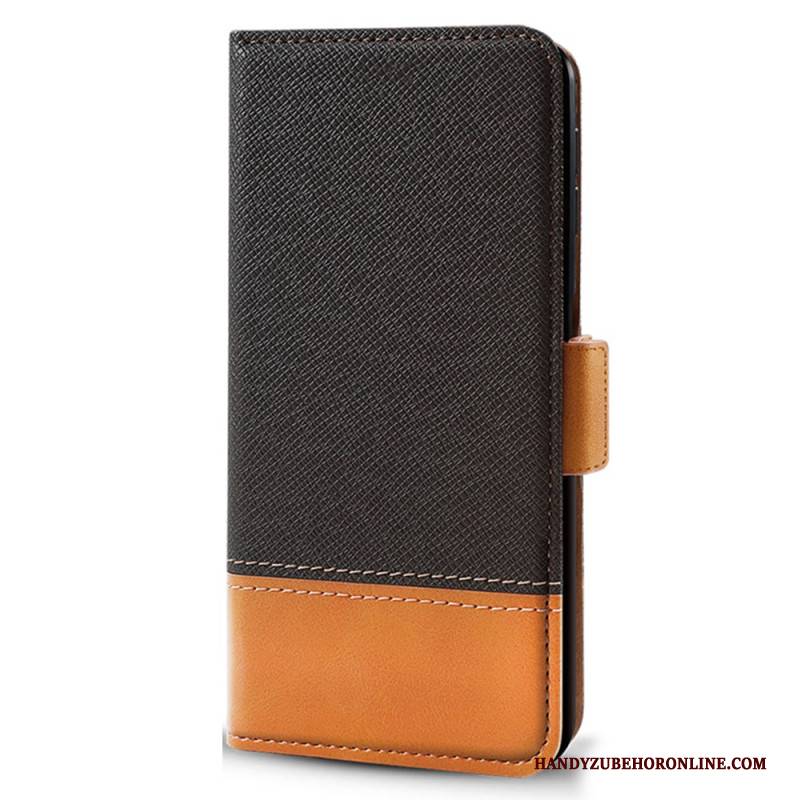 Lederhüllen Realme Note 60 Handyhülle Zweifarbig