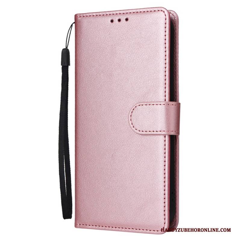 Lederhüllen Realme Note 60x Handyhülle Glattes Kunstleder