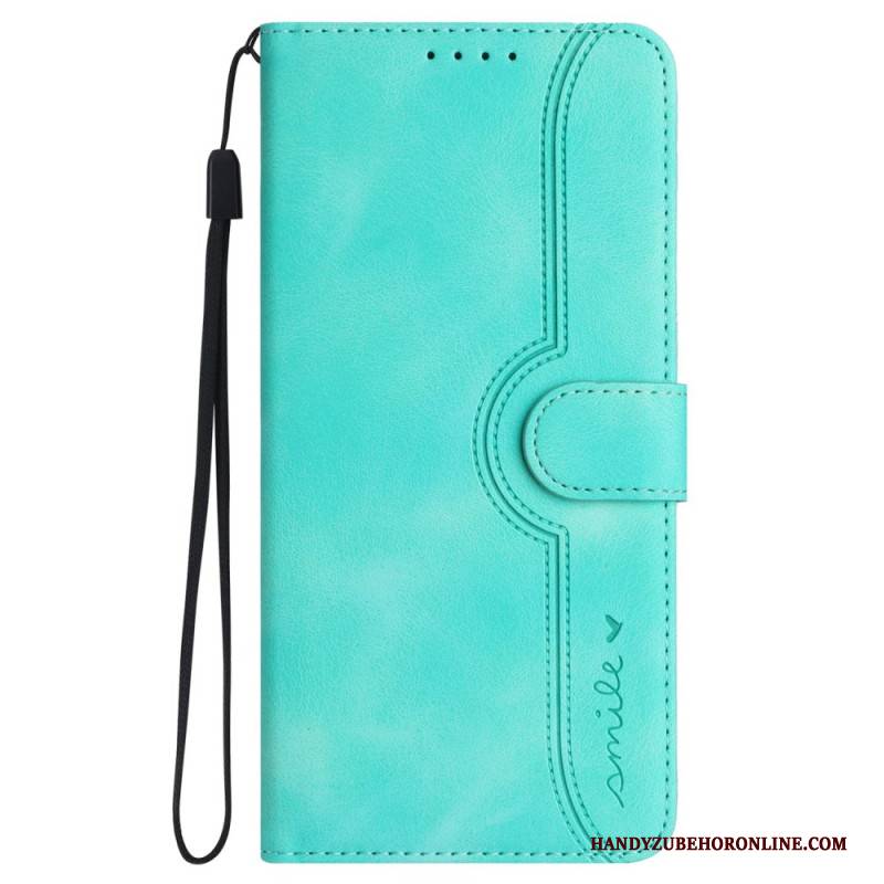 Lederhüllen Realme Note 60x Lächeln Und Herz