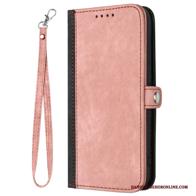 Lederhüllen Realme Note 60x Zweifarbige Wildlederoptik