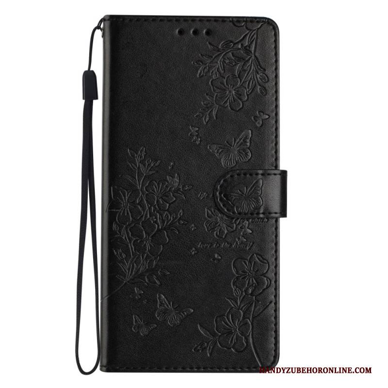 Lederhüllen Samsung Galaxy A17 4g / 5g Blumenmuster