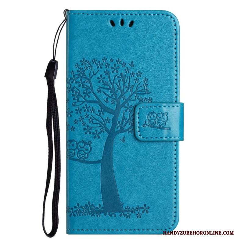 Lederhüllen Samsung Galaxy A17 4g / 5g Handyhülle Baum Und Eulen