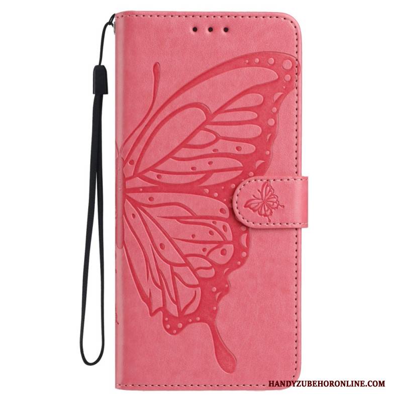 Lederhüllen Samsung Galaxy A17 4g / 5g Handyhülle Schmetterlingsdesign