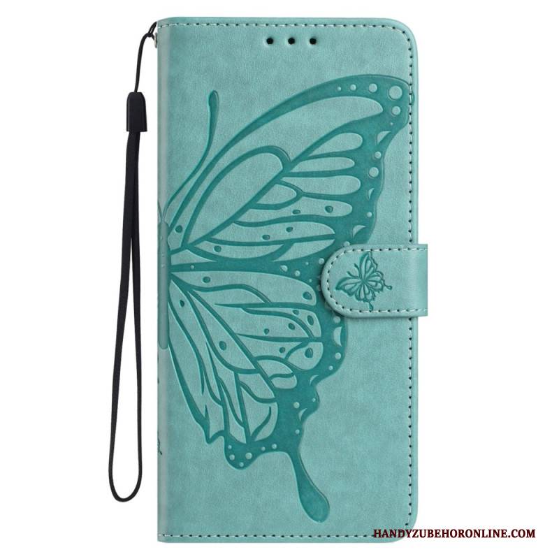 Lederhüllen Samsung Galaxy A17 4g / 5g Handyhülle Schmetterlingsdesign