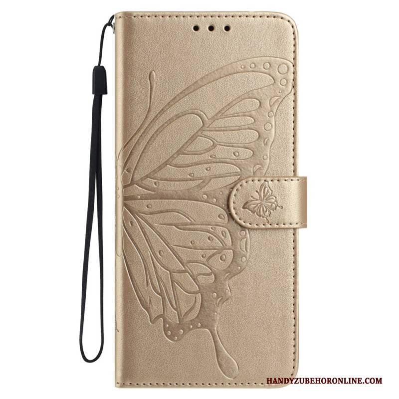 Lederhüllen Samsung Galaxy A17 4g / 5g Handyhülle Schmetterlingsdesign