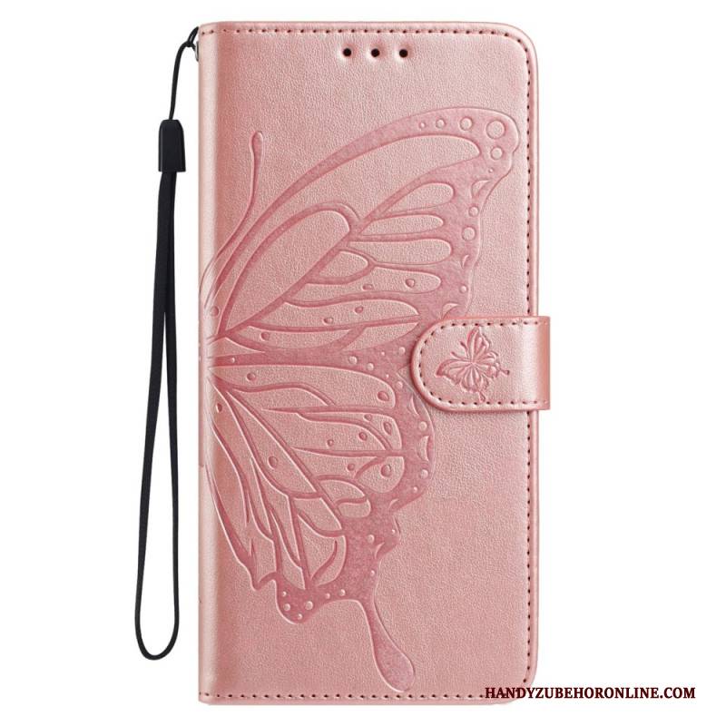 Lederhüllen Samsung Galaxy A17 4g / 5g Handyhülle Schmetterlingsdesign