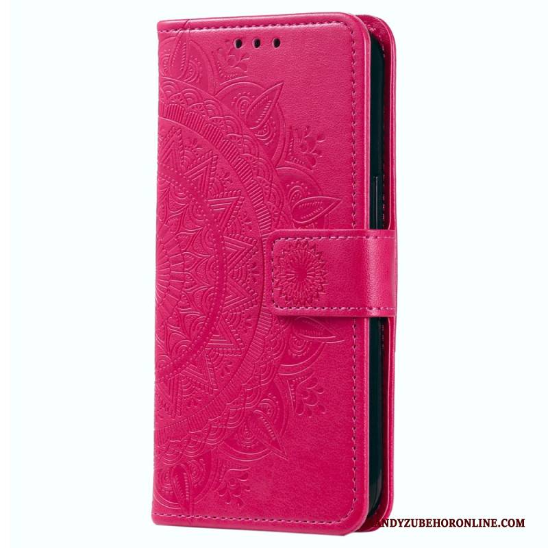 Lederhüllen Samsung Galaxy A17 4g / 5g Handyhülle Sonnenmandala