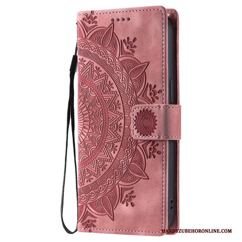 Lederhüllen Samsung Galaxy A17 4g / 5g Mandala-wildlederoptik