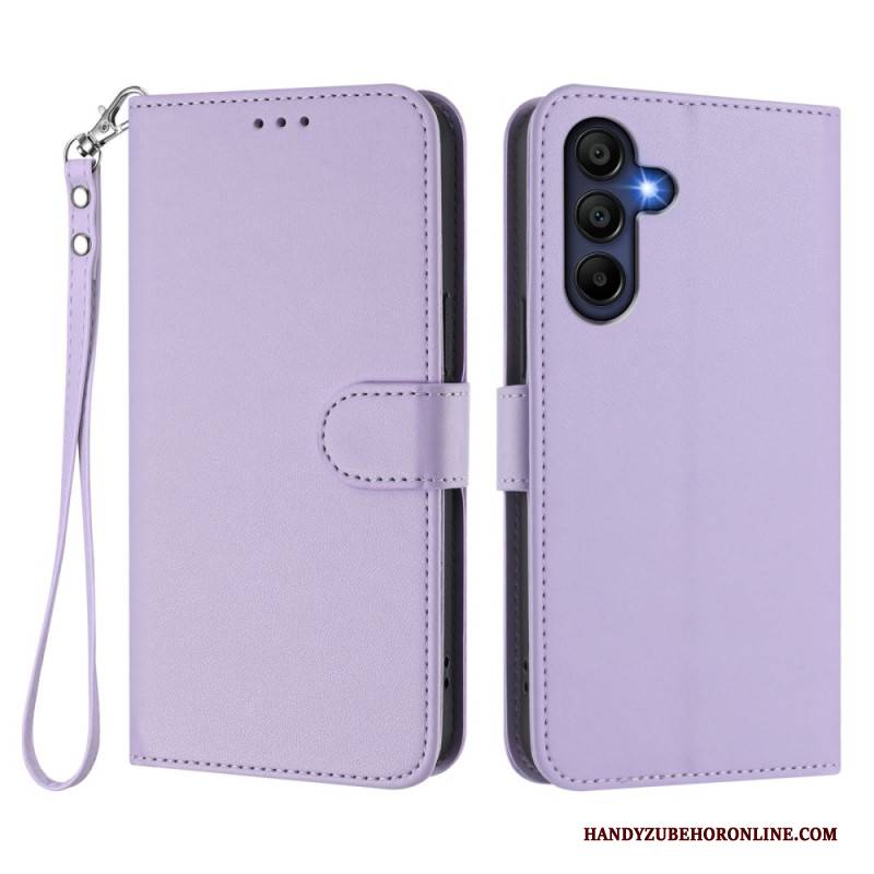 Lederhüllen Samsung Galaxy A17 4g / 5g Schlichtes Design Mit Lanyard