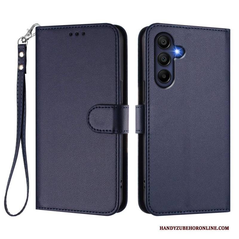 Lederhüllen Samsung Galaxy A17 4g / 5g Schlichtes Design Mit Lanyard