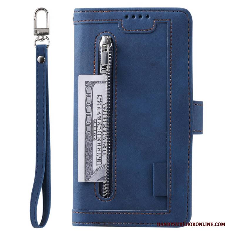 Lederhüllen Samsung Galaxy A17 4g / 5g Vintage-geldbörse Mit 9 Kartenfächern