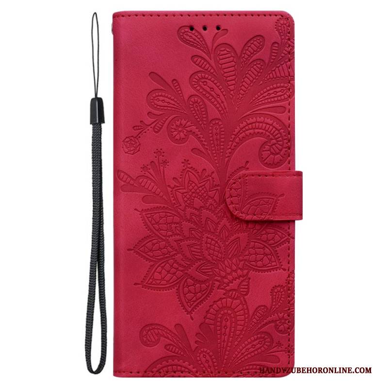 Lederhüllen Samsung Galaxy S25 5g Blumenmuster