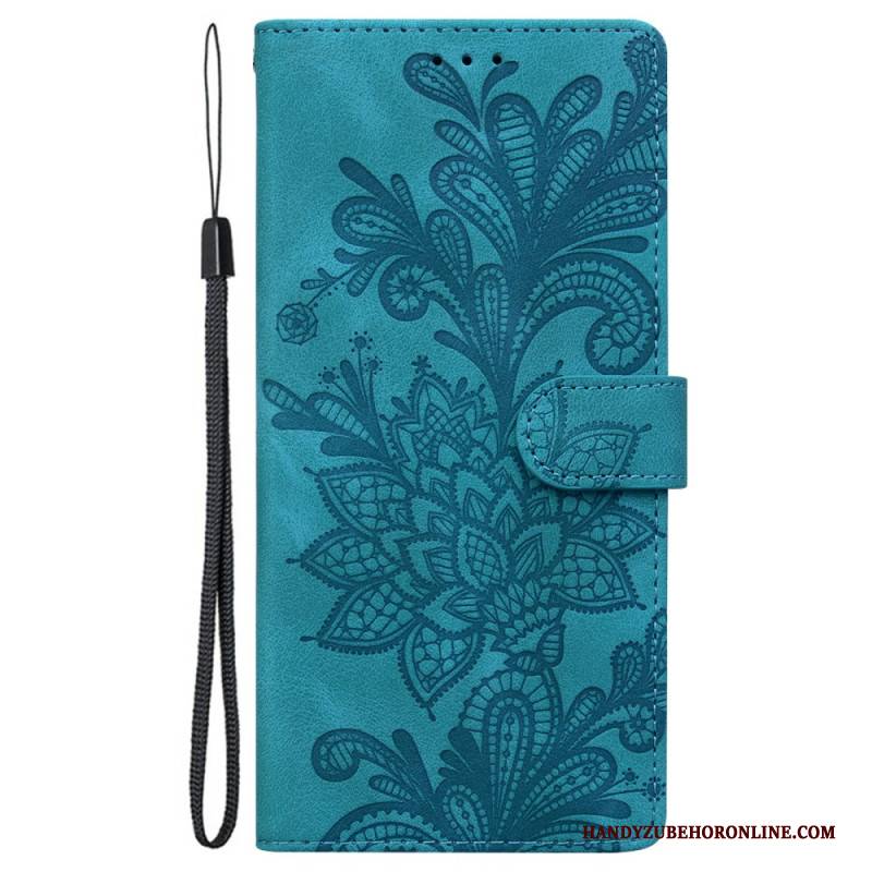 Lederhüllen Samsung Galaxy S25 5g Blumenmuster