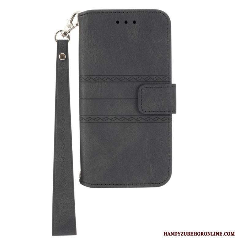 Lederhüllen Samsung Galaxy S25 5g Bordüre Und Umhängeband