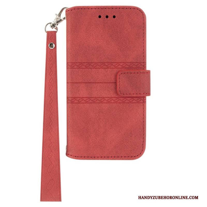 Lederhüllen Samsung Galaxy S25 5g Bordüre Und Umhängeband