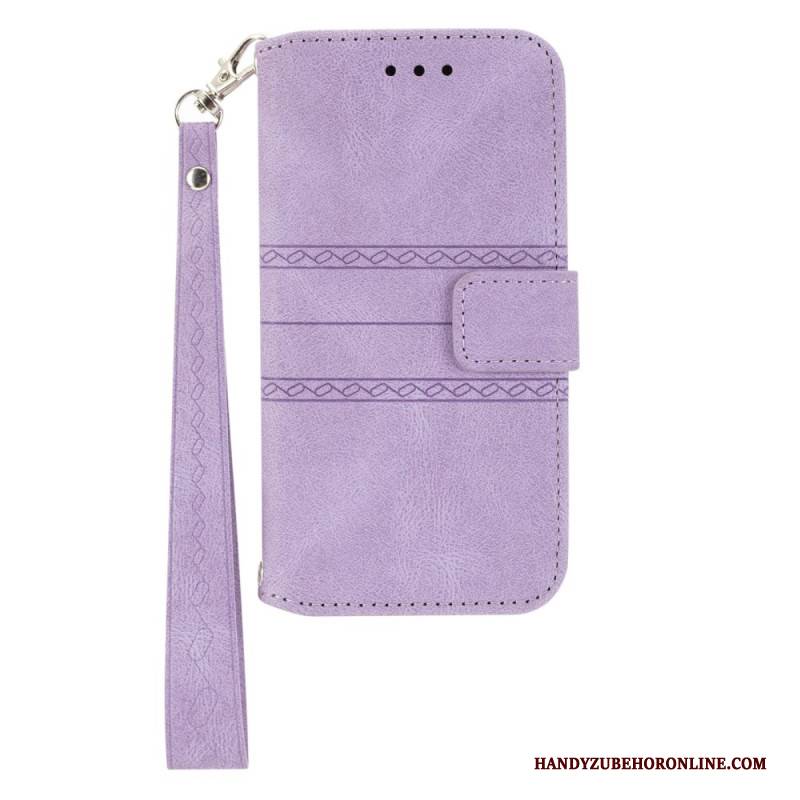 Lederhüllen Samsung Galaxy S25 5g Bordüre Und Umhängeband