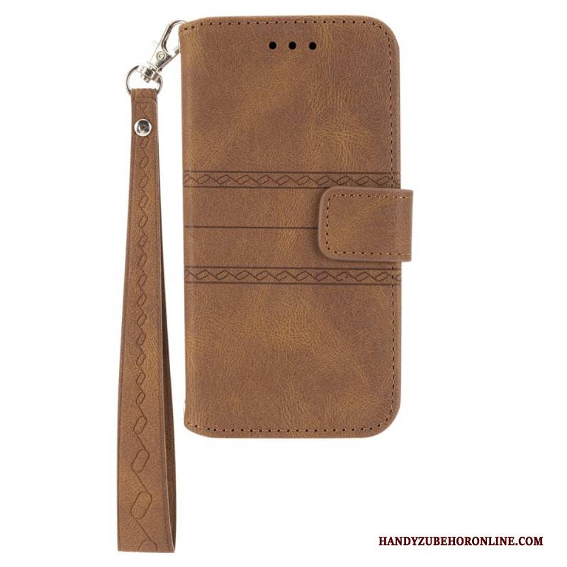 Lederhüllen Samsung Galaxy S25 5g Bordüre Und Umhängeband