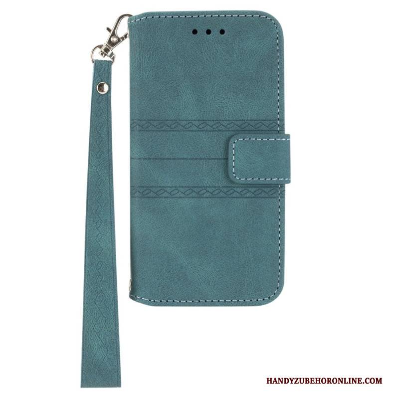 Lederhüllen Samsung Galaxy S25 5g Bordüre Und Umhängeband