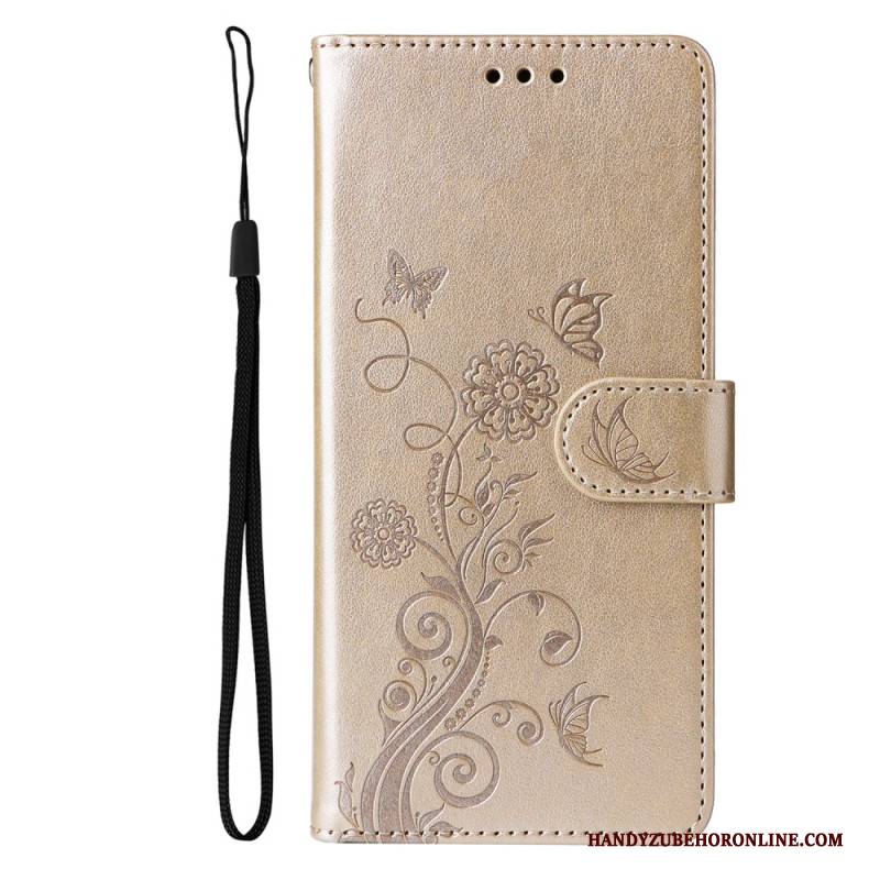 Lederhüllen Samsung Galaxy S25 5g Edge Blumenmuster