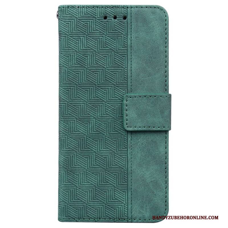 Lederhüllen Samsung Galaxy S25 5g Edge Gewebt Muster