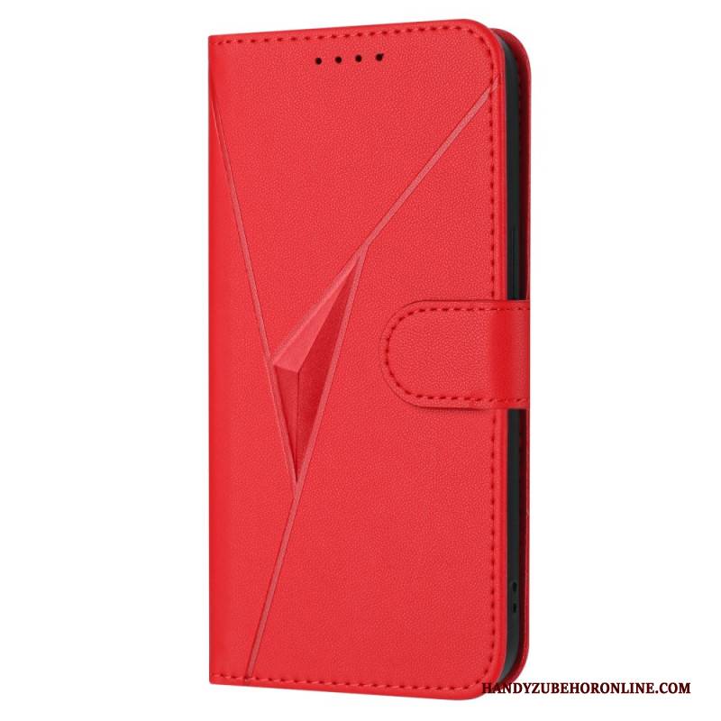 Lederhüllen Samsung Galaxy S25 5g Edge Handyhülle Dreiecksmuster